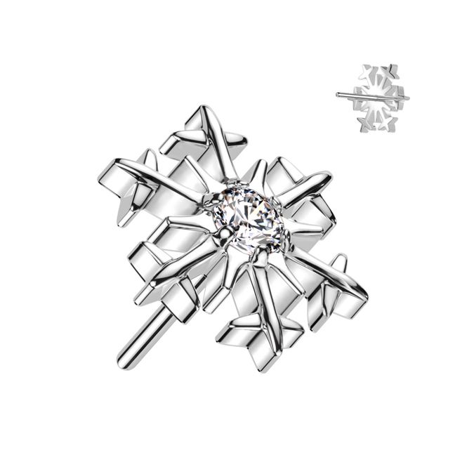 Hovedbillede Snowflake Push-fit Clear