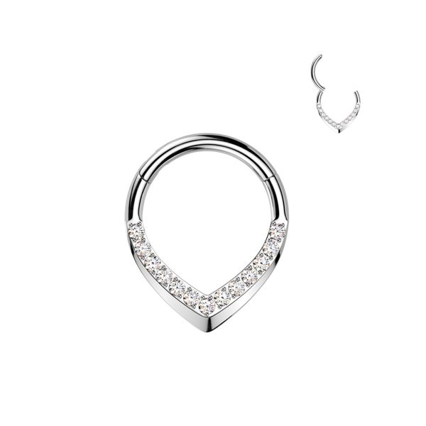 Hovedbilde Cheryl Crystal Hinged Ring ...