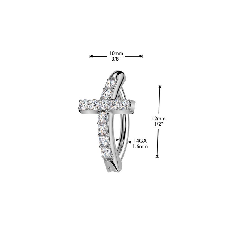 Sylvia Cross Belly Ring 