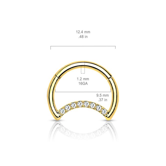 Hovedbilde Moon Shape Crystals Hinged ...