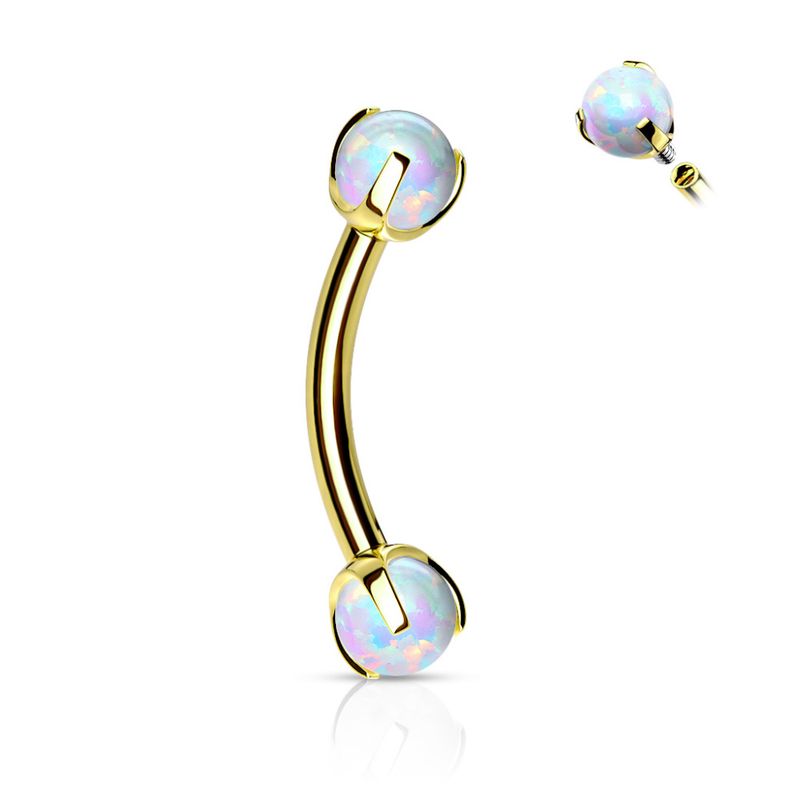 Claw Set Opals Bananabell Gold