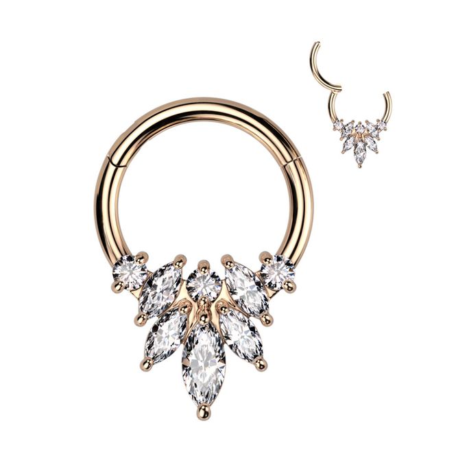 Huvudbild Danielle Leaf Hinged Ring ...