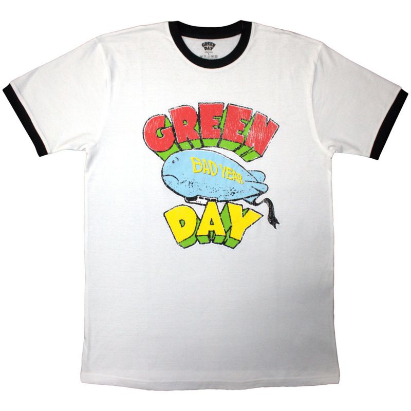 Green Day Ringer T-Shirt: Bad Year Blimp 