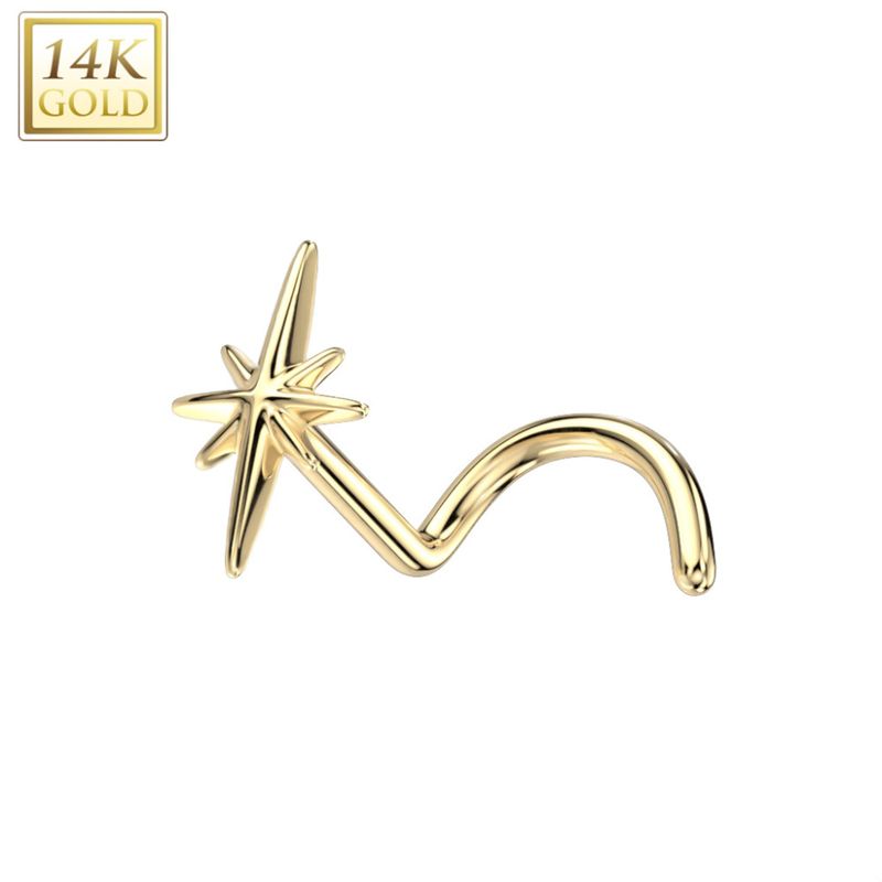 Sparkle Nose Screw Gold