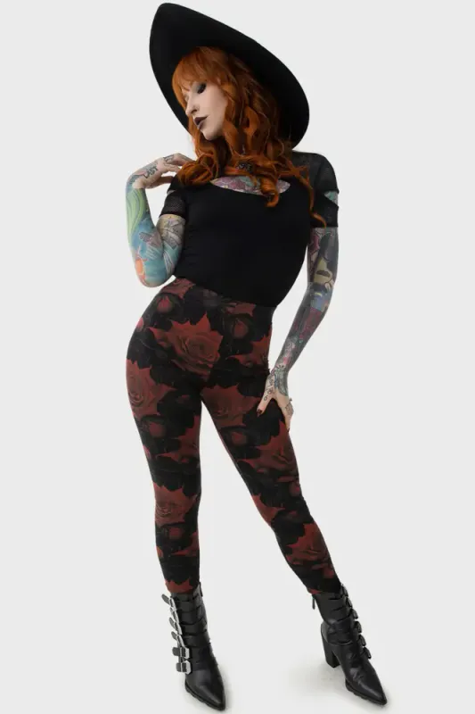 Blood Rose Leggings