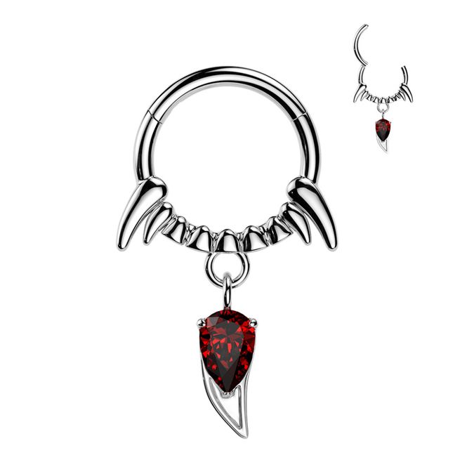 Main Image Vampiria Fangs Hinged Ring ...