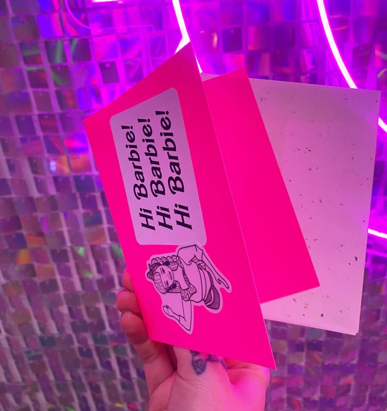 Barbie Greeting Card