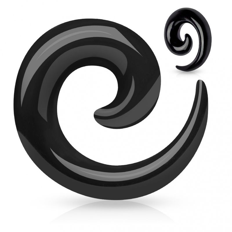 Black Acrylic Spiral