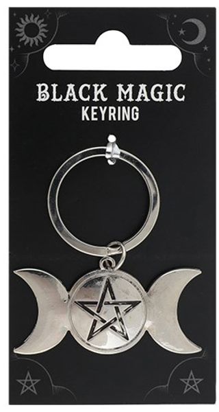 Hovedbilde Pentagram Moon Key Ring 