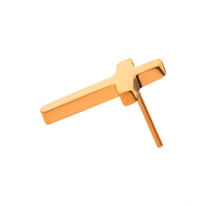 Cross Push-fit 24K Gold