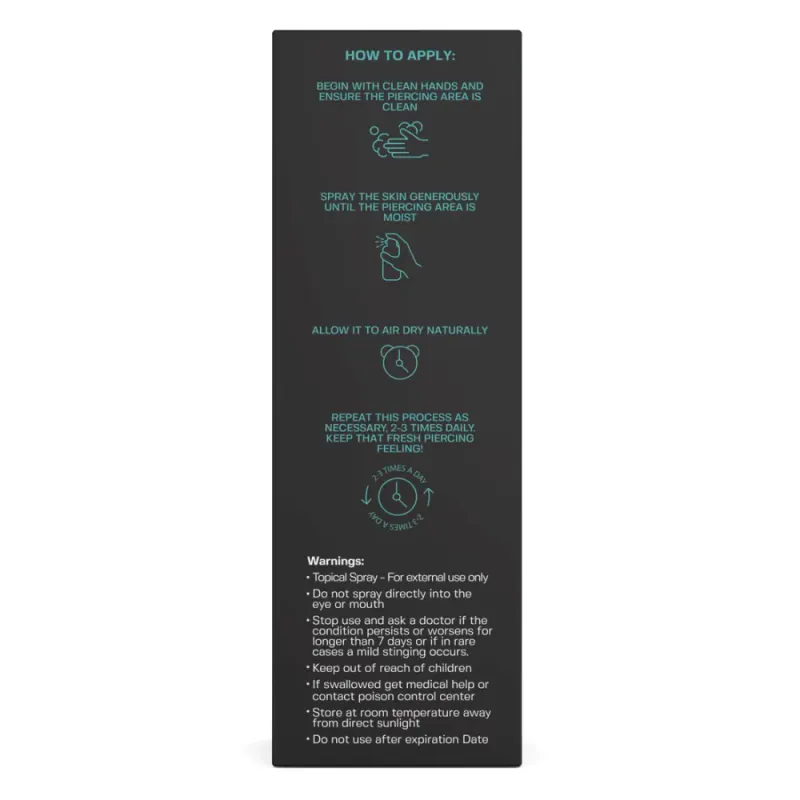 Pro Piercing Aftercare Hypochlorous Acid Spray