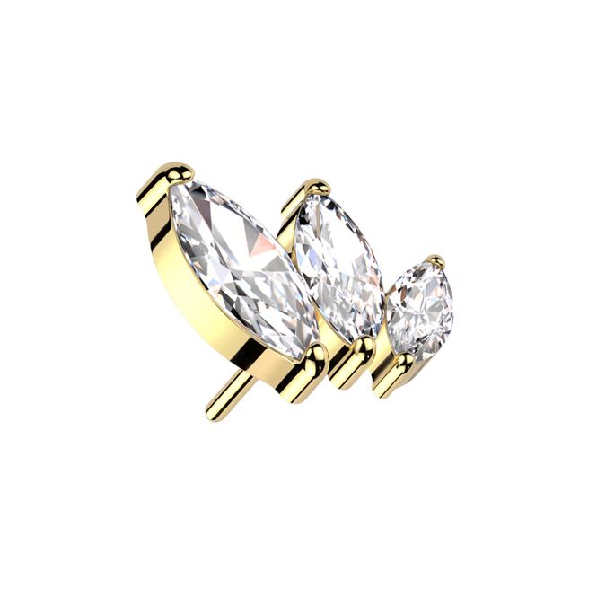 Main Image Danielle Trio Push-fit Gold ...