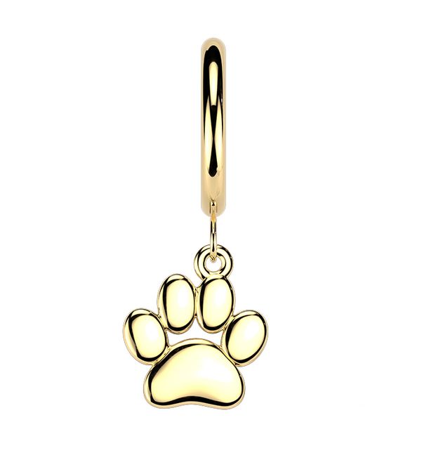 Huvudbild Hoop Earring Paw Gold