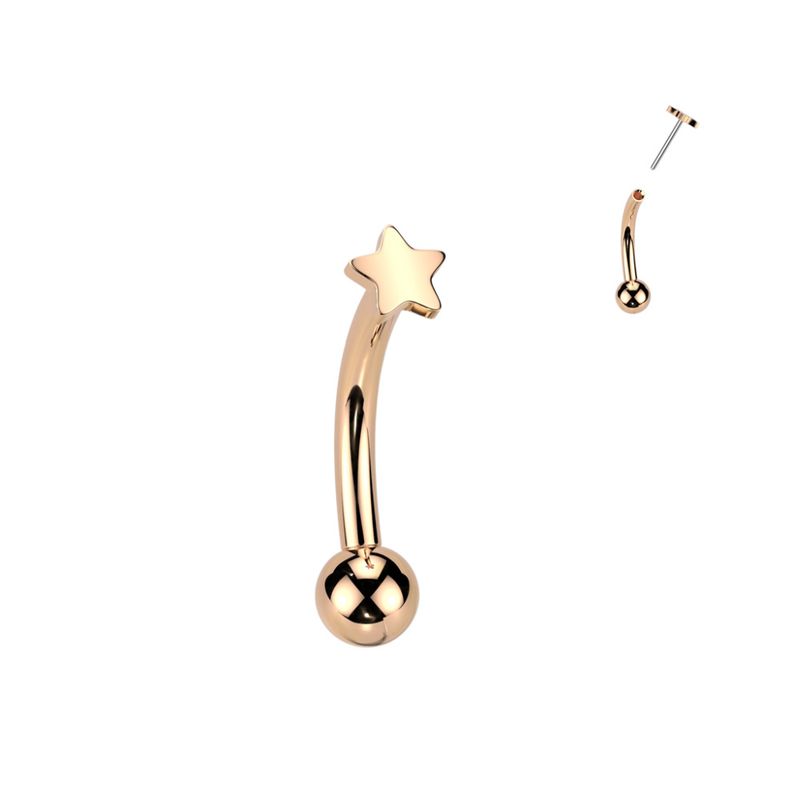 Small Star Push-fit Bananabell Rose Gold