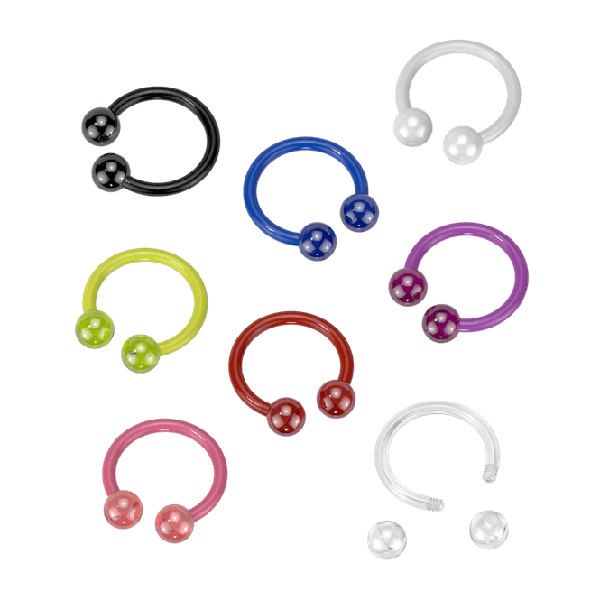 Hovedbillede 8mm Acrylic Flexible Circular Barbell 