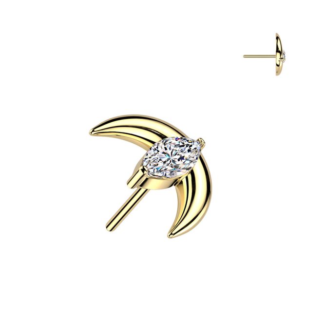 Hovedbillede Danielle Moon Push-fit Gold ...