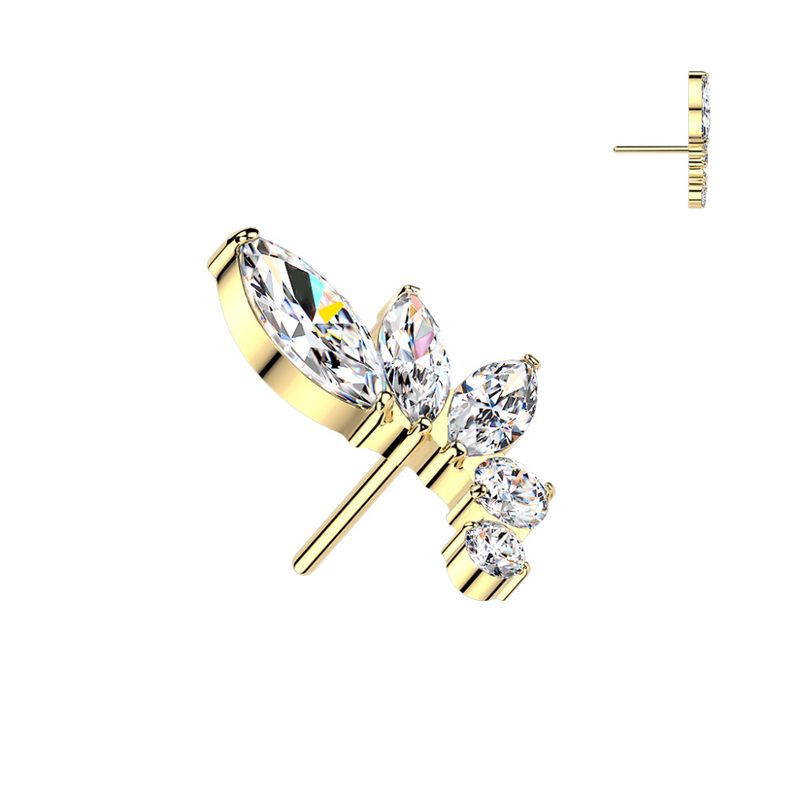 Danielle Wing Push-fit Gold