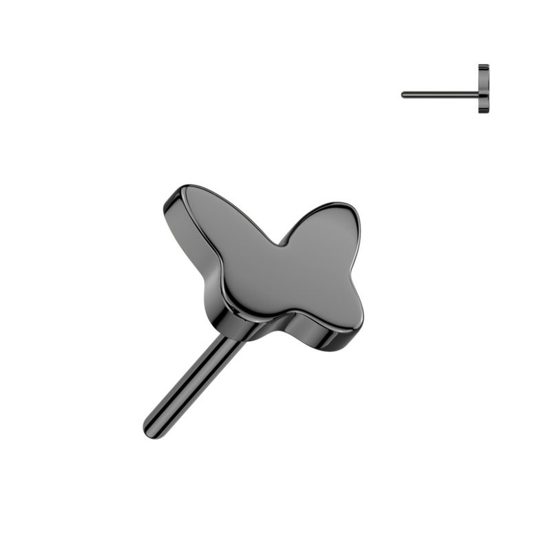 Small Butterfly Push-fit Black