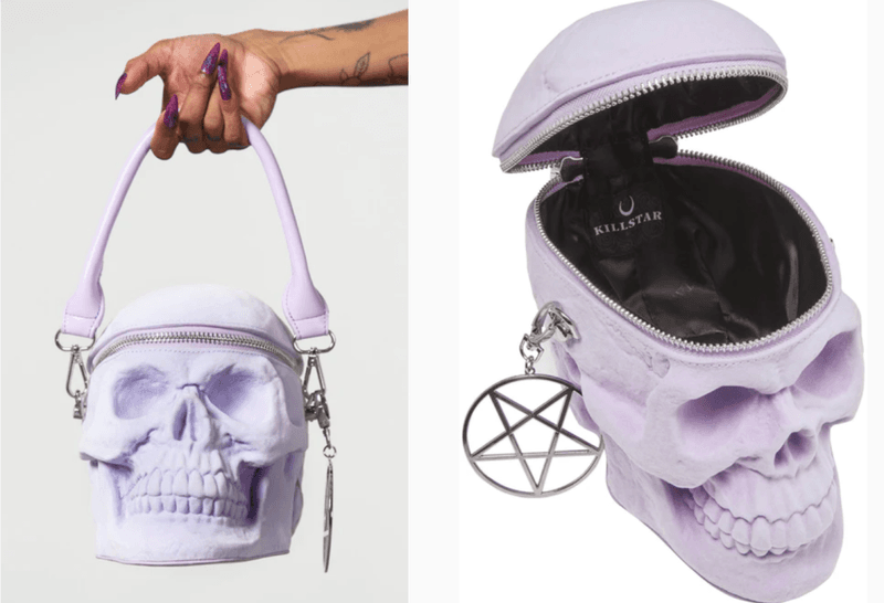 Grave Digger Skull Handbag [Lilac]