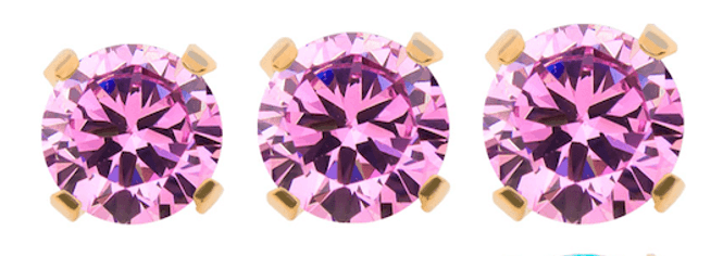 Main Image Prong Push-fit 24K Gold Pink