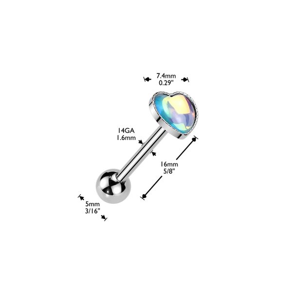 Hovedbilde Lume Heart Barbell Blue