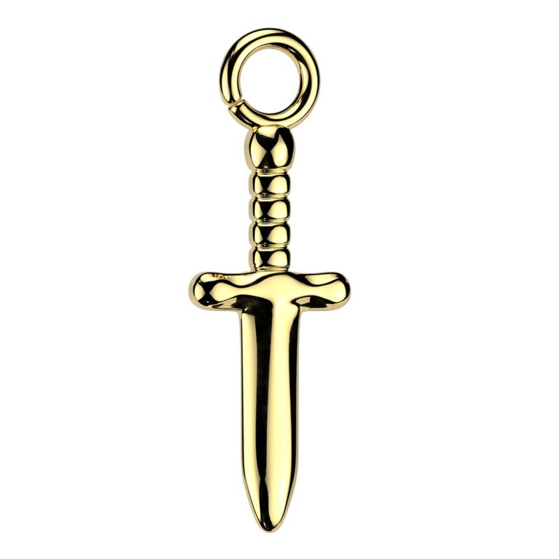 Dagger Pendant Gold