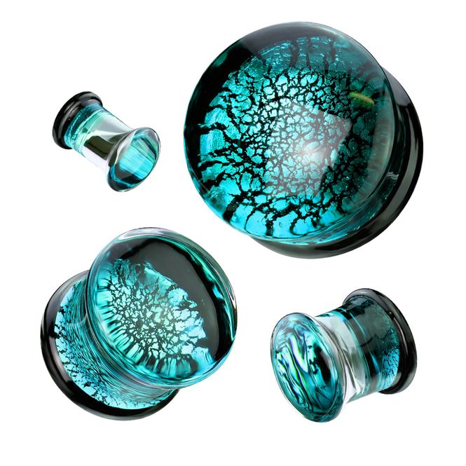 Hoofdbeeld Dragon Glass Flare Plugs Blue