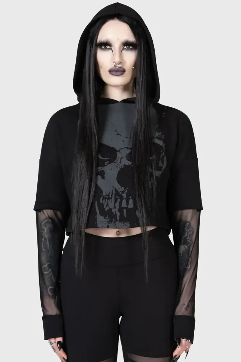 Chilled Bone Crop Hoodie