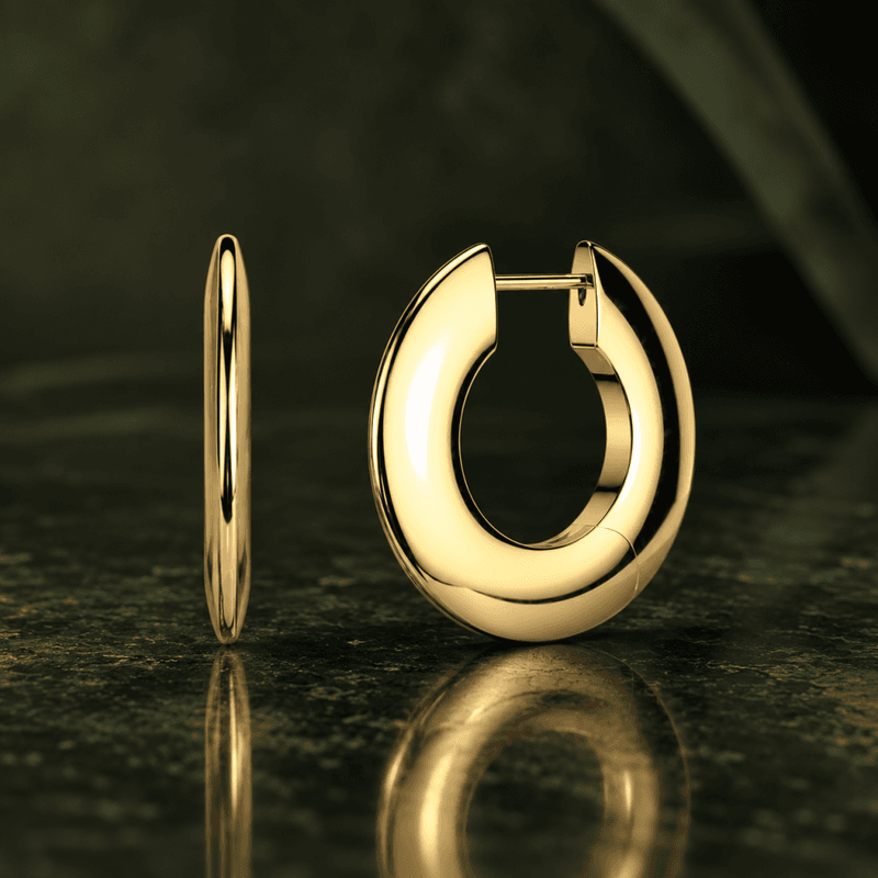 Edge Hoops Earings Titan