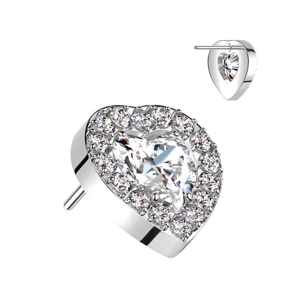 Hovedbilde Aleah Heart Push-fit Clear