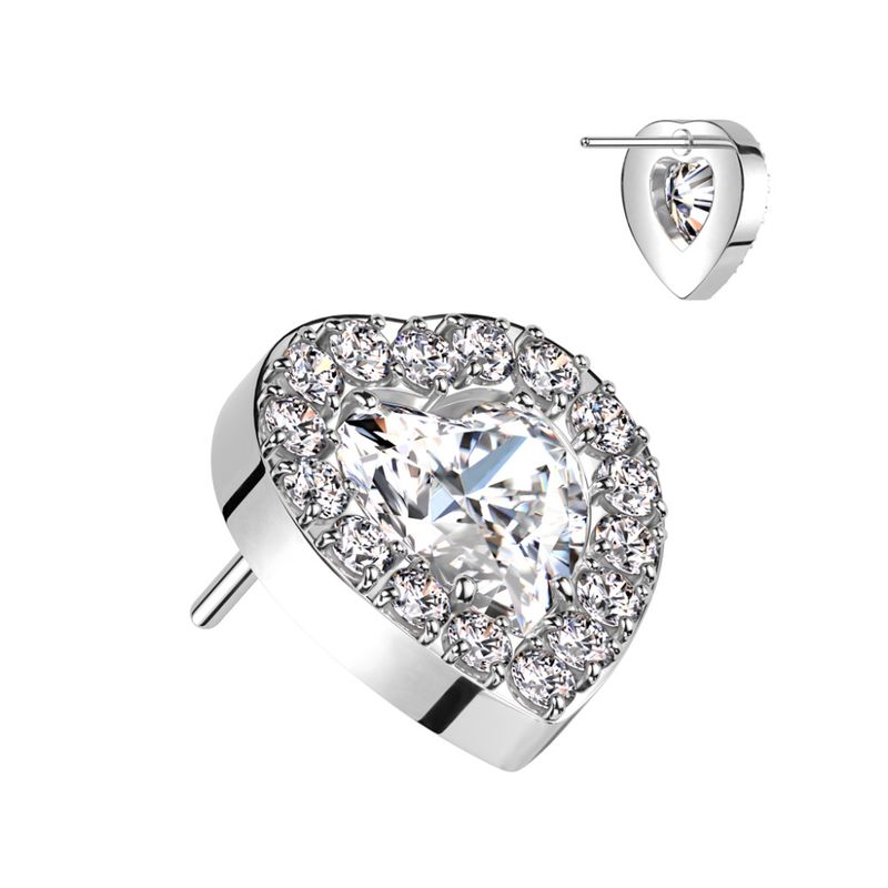 Aleah Heart Push-fit Clear