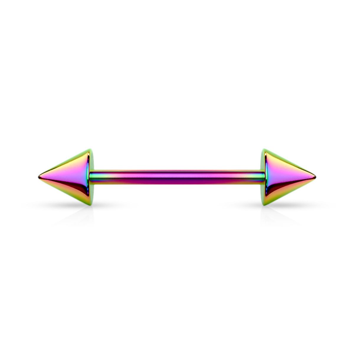 1,2mm Barbell Spike Rainbow