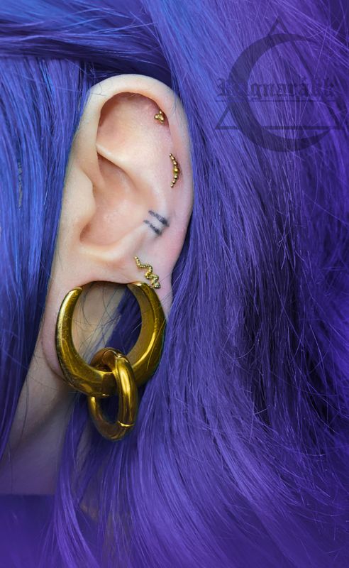 Ursula Hinged Segment Ring Gold