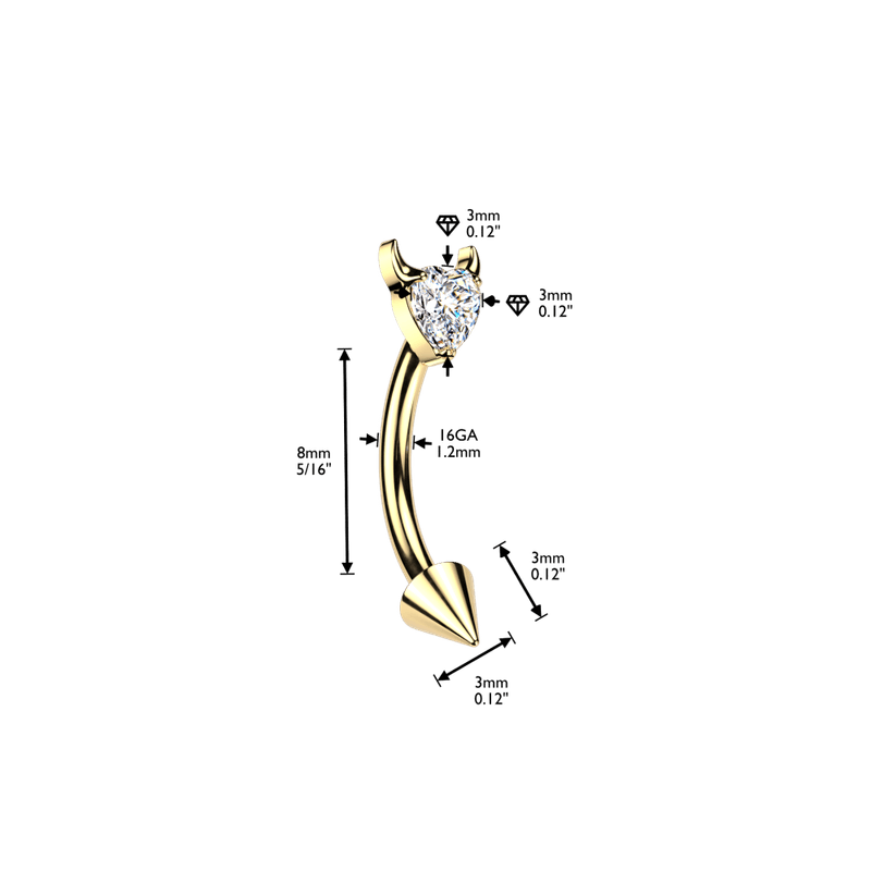 Titanium Devil Heart Bananabell 