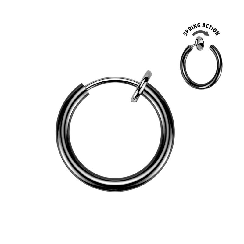 Fake Ring Spring Action Black