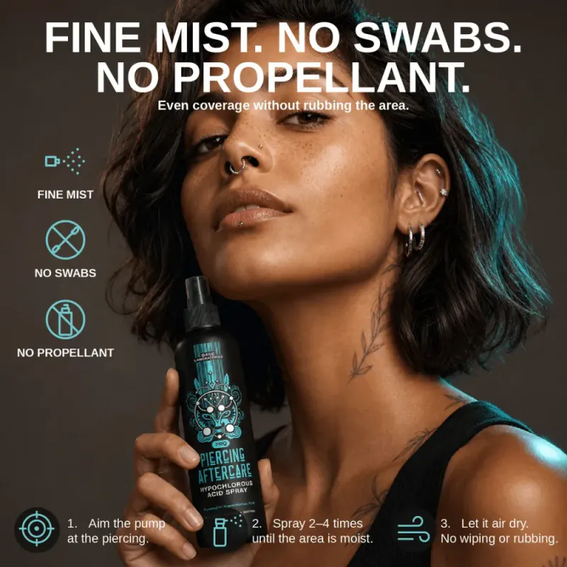 Pro Piercing Aftercare Hypochlorous Acid Spray