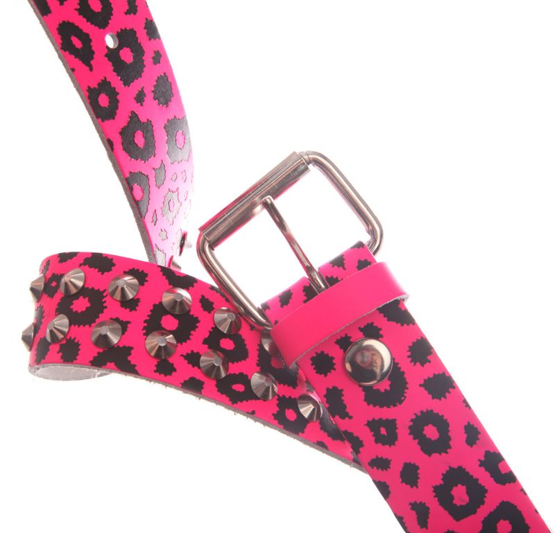 Pink Leopard Belt 
