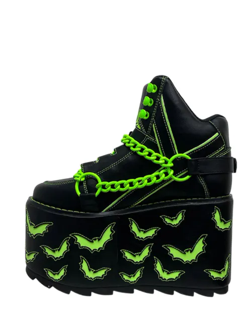 Main Image Qozmo Chain Bat - Black/Green ...