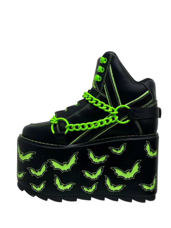 Qozmo Chain Bat - Black/Green Glow