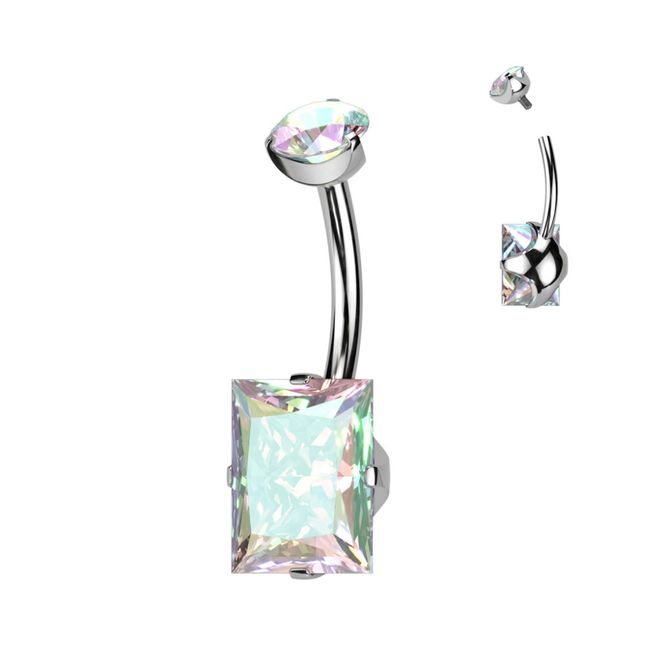 Hoofdbeeld Mia Rectangle Belly Ring ...