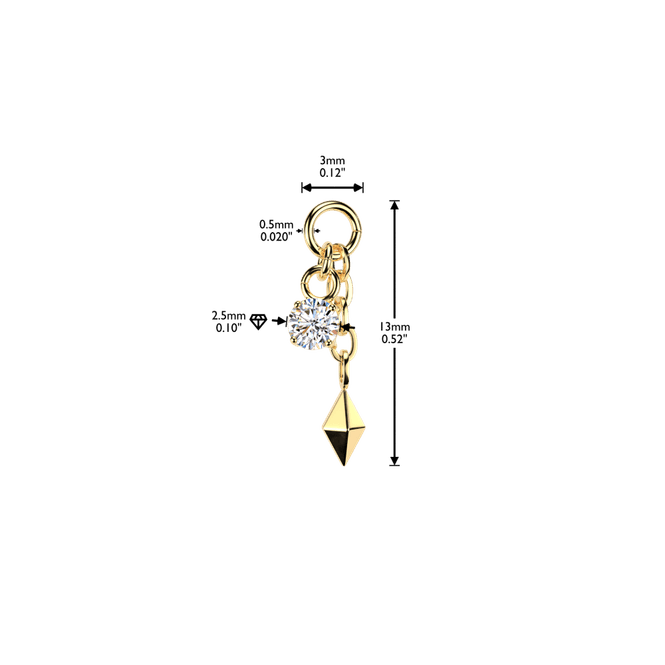 Hovedbilde Punk Pendant Gold