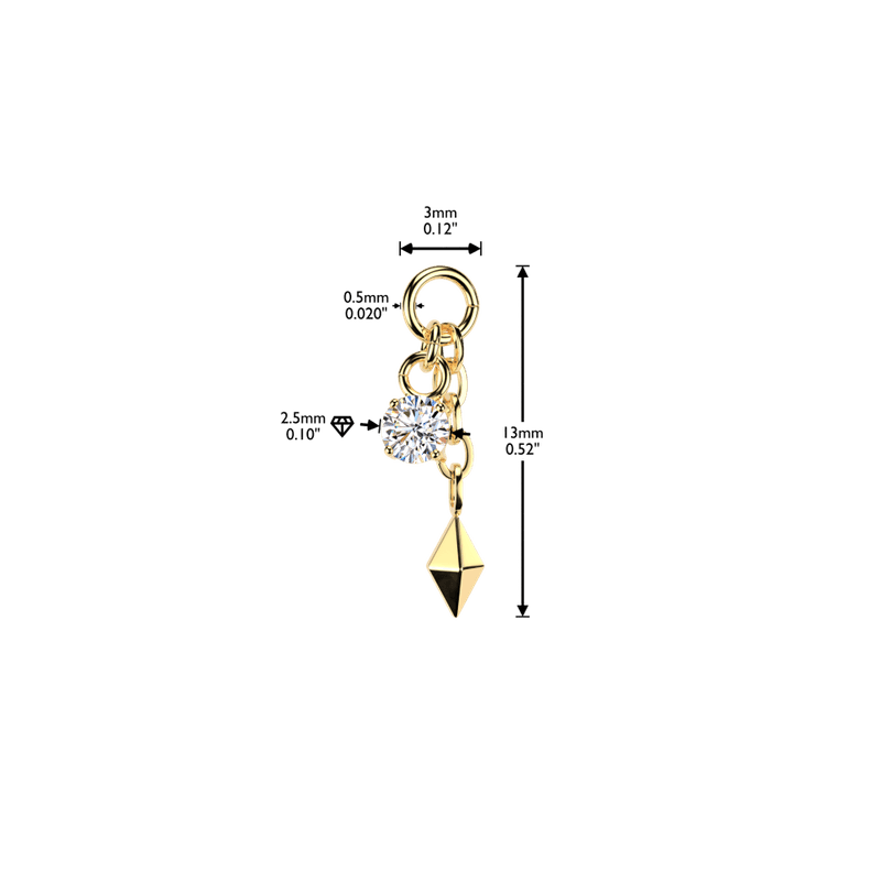 Punk Pendant Gold