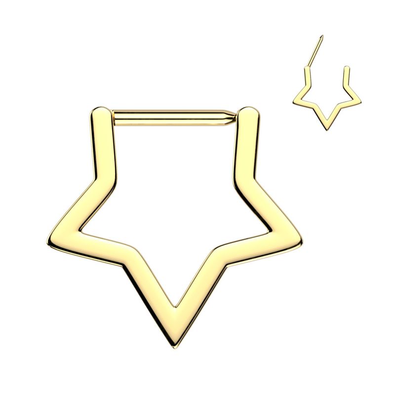 Starley Clicker Hinged Ring Gold