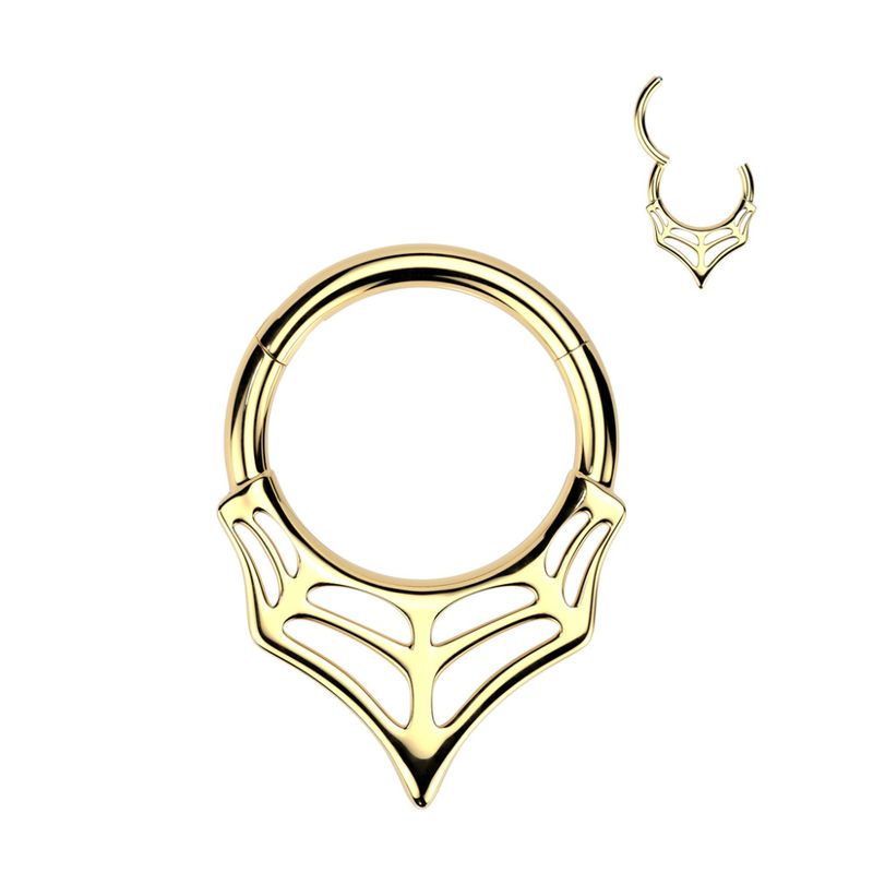 Zeldas Web Hinged Ring Gold