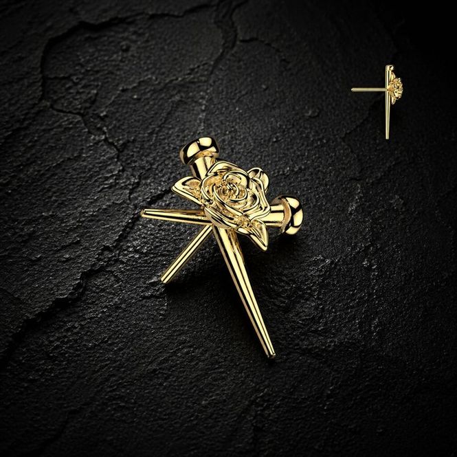 Hovedbilde Nailed Rose Push-fit Gold