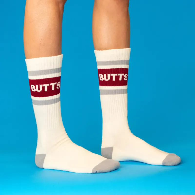 Butts Gym Crew Socks