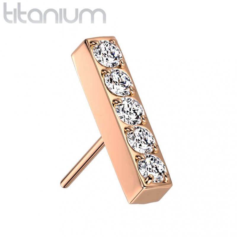 Lina Push-fit Rose Gold Clear