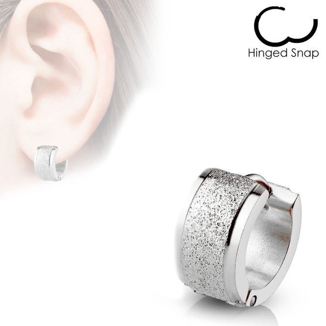 Hovedbilde Frosted Hoop Earring 